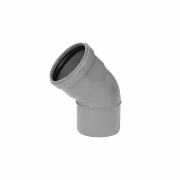 Coude 45° M/F 160 benor gris SN8