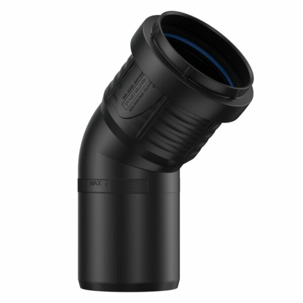 Coude PP 45° M/F noir