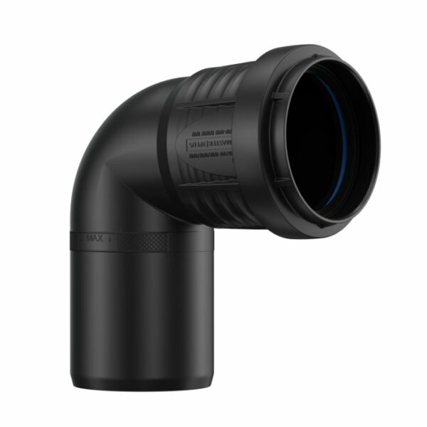 Coude PP 90° M/F noir