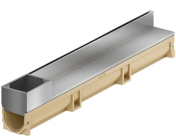 Caniveau Euroline 100 discret 65 accès inox