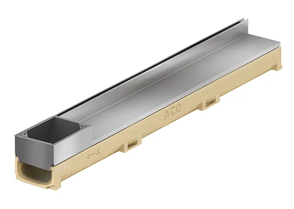 Caniveau Euroline 60 discret accès inox